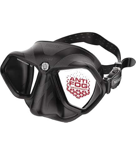 Amazon.com : SEAC Wild – Low Volume Silicone Diving Mask | Antifog